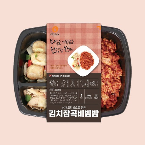 [미소드림] 특허받은 기능성 발아현미로 만든 김치잡곡비빔밥 도시락 250g / 7개